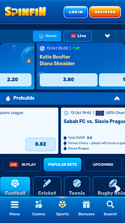 Spinfin Casino Mobile Sports Betting