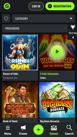 Spingreen Casino Mobile Games