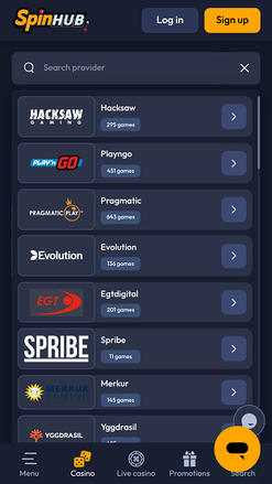 Spinhub Casino Game Developers