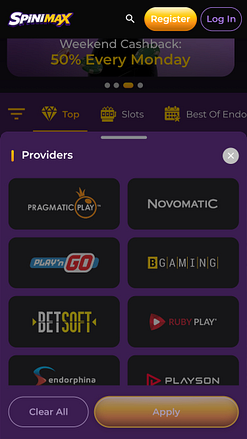 Spinimax Casino Mobile Game Developers