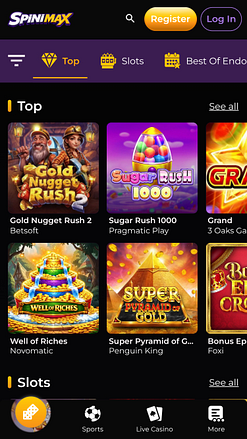 Spinimax Casino Mobile Games