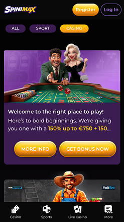 Spinimax Casino Mobile-Aktionen