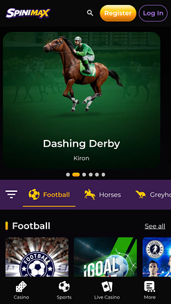 Spinimax Casino Mobile Virtual Sports