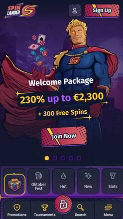 Spinlander Casino Homepage Mobil