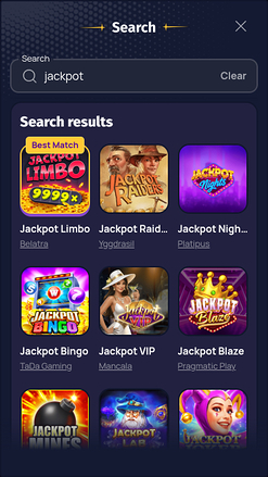 Jackpot mobile du casino Spinlander