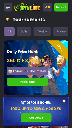 Spinline Casino Mobile Tournaments