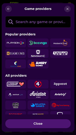 Développeurs du jeu mobile Spinmama Casino