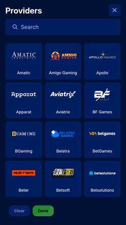 Spinny Casino Game Developers