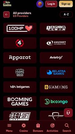 SpinoGambino, développeurs de jeux de casino