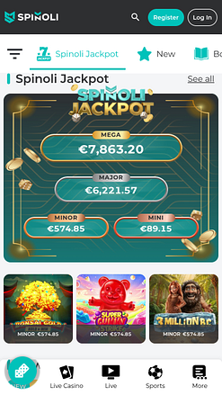 Spinoli Casino Mobile Jackpot