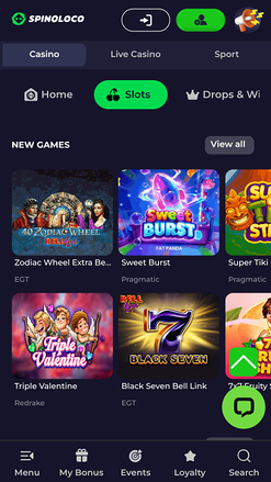 Spinoloco Casino Mobile Games