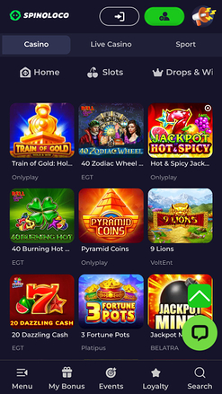 Spinoloco Casino Mobile Jackpot