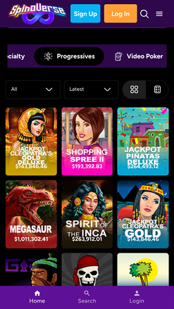 Spinoverse Casino Mobile Jackpot