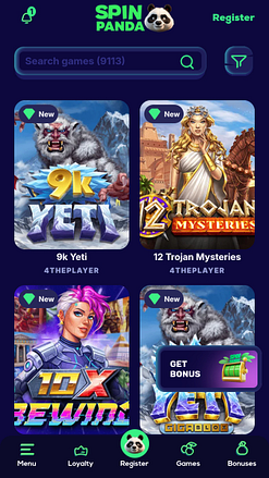 SpinPanda Casino Mobile Games