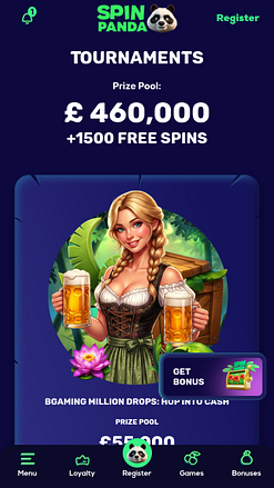 SpinPanda Casino Mobile Turniere