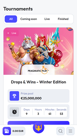 Spinrise Casino Mobile Tournaments