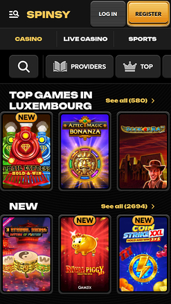 Spinsy Casino Mobile Games