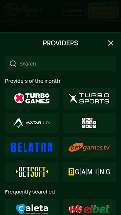 Desenvolvedores de jogos para dispositivos móveis do Spinvoyage Casino