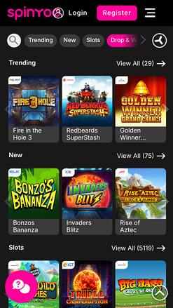 Jeux mobiles de casino Spinyoo