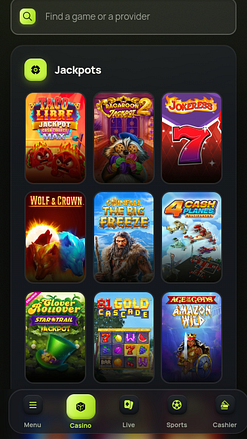 SpinzWin Casino Mobile Jackpot