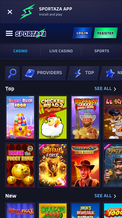 Jeux mobiles de casino Sportaza