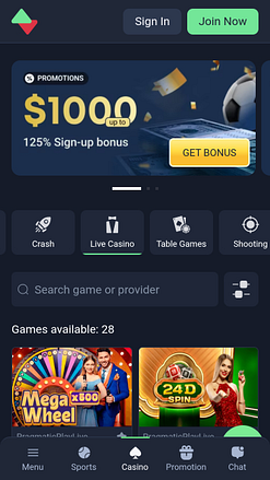 Casino Sportbet Mobile avec croupier en direct