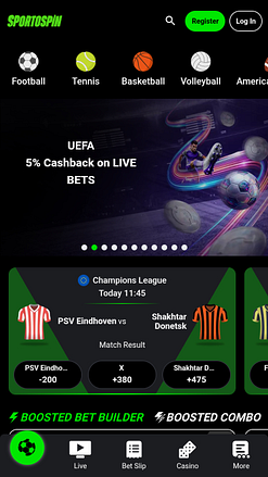 Sportospin Casino Мобильные спортивные игры