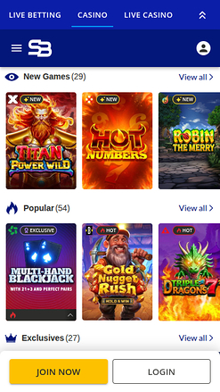 Jeux mobiles du casino de paris sportifs