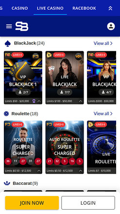 Croupier en direct mobile du casino de paris sportifs
