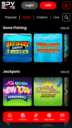 Juegos móviles de Spy Slots