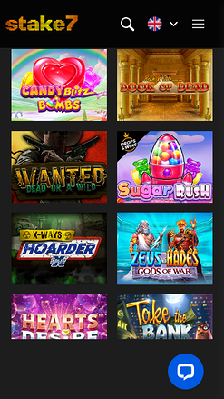 Jeux mobiles de Stake7 Casino