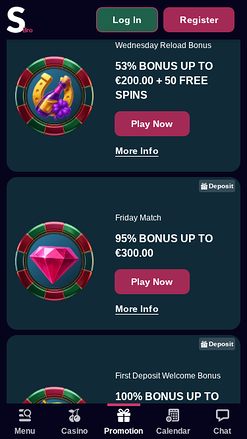 Promotions screenshot of Stakebro Casino for Mobile