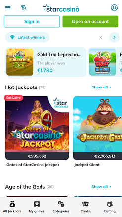 Star Casino Mobile Jackpot
