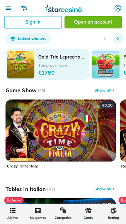 Star Casino Mobile Live Dealer