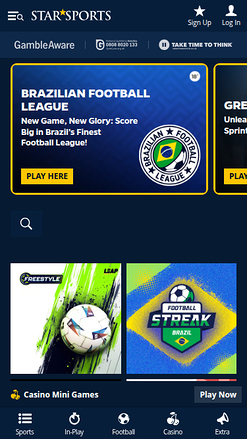 Jeux virtuels mobiles de StarSports Casino