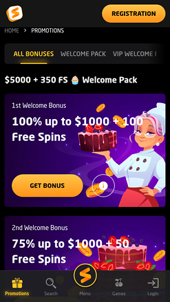Promotions mobiles StayCasino