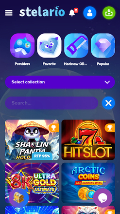 Stelario Casino Mobile Jackpot
