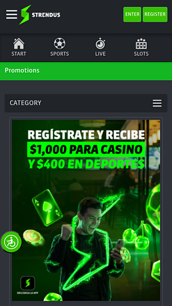 Promotions mobiles du casino Strendus