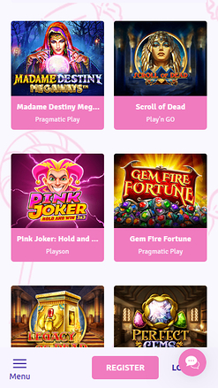 Juegos móviles de Sugar Casino