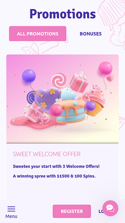 Promociones móviles de Sugar Casino
