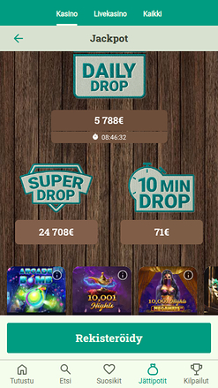 Jackpot mobile de SuomiKasino
