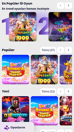 Giochi mobili di Superbahis