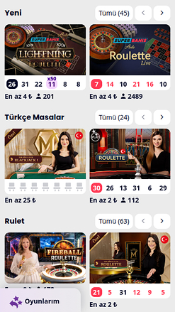 Dealer live mobile di Superbahis