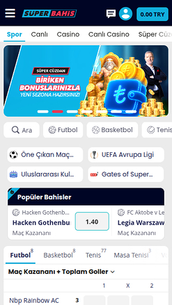 Sport mobile di Superbahis