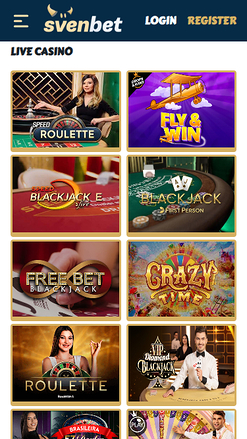 Svenbet Casino Mobile Live Dealer