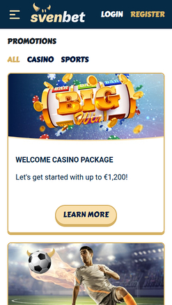 Svenbet Casino Mobile Promotions