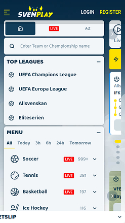 SvenPlay Casino Mobile Sports