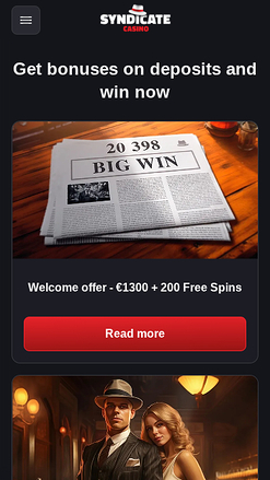 Promotions mobiles de Syndicate Casino