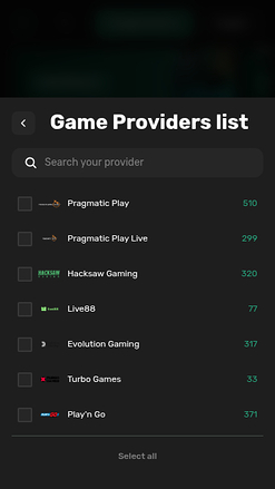 Tether Bet Casino mobile Spieleentwickler