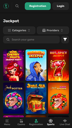 Tether Bet Casino Mobile Jackpot